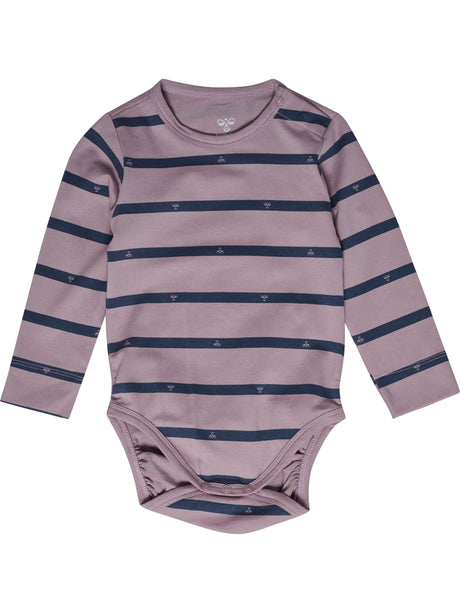 hummel Youth Mini Stripy Bee Bodysuit Long Sleeve-1