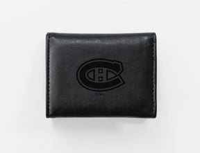 Rico Industries NHL  Montreal Canadiens  Laser Engraved Faux Leather Trifold Wallet-1