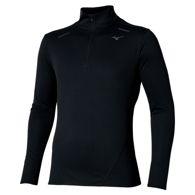 Mizuno Men's Tech Thermal Charge Batting Half Zip Long Sleeve Top-1