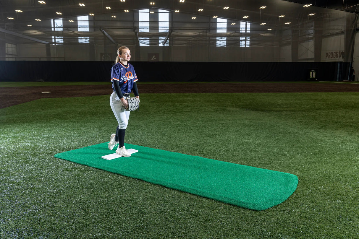 Portolite Baseball Pro Spiked Game Mat with No Lines-1
