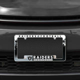 Rico Industries NFL  Las Vegas Raiders Primary 12" x 6" Chrome License Plate Frame-1