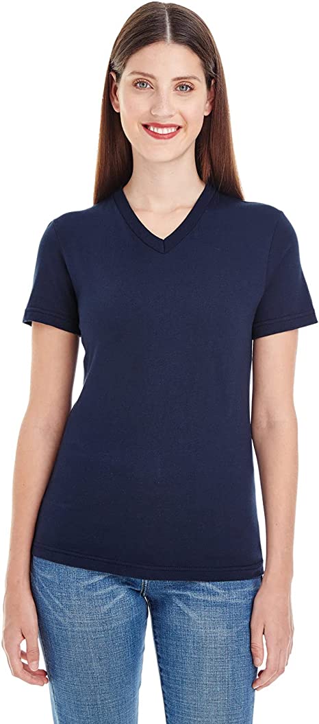 American Apparel Women'sFine Jersey Classic V-Neck Tee American Apparel