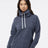J-America Women's Melange Fleece Cowl Neck