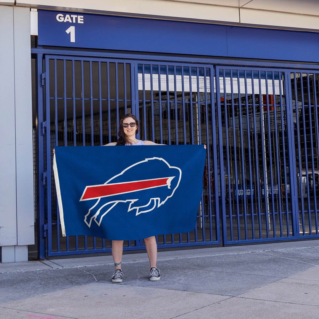 Rico Industries NFL  Buffalo Bills Blue 3' x 5' Banner Flag-4