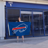 Rico Industries NFL  Buffalo Bills Blue 3' x 5' Banner Flag-4