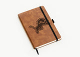 Rico Industries NFL  Detroit Lions Brown - Primary Laser Engraved Small Notepad-2