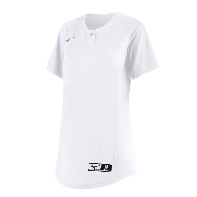 Mizuno Girl's NXT 1-Button Softball Jersey-1