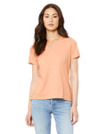 BELLA + CANVAS Women's Relaxed Heather CVC V-Neck Tee BC6405CVC Womens Apparel Shirts & Tops