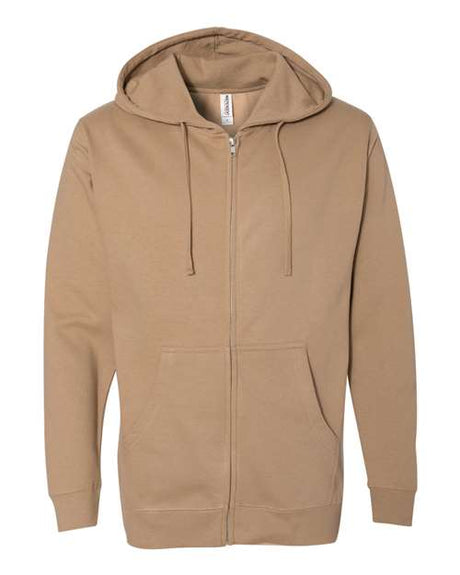 Independent Trading Co. Men's Midweight Full-Zip Hooded Sweatshirt