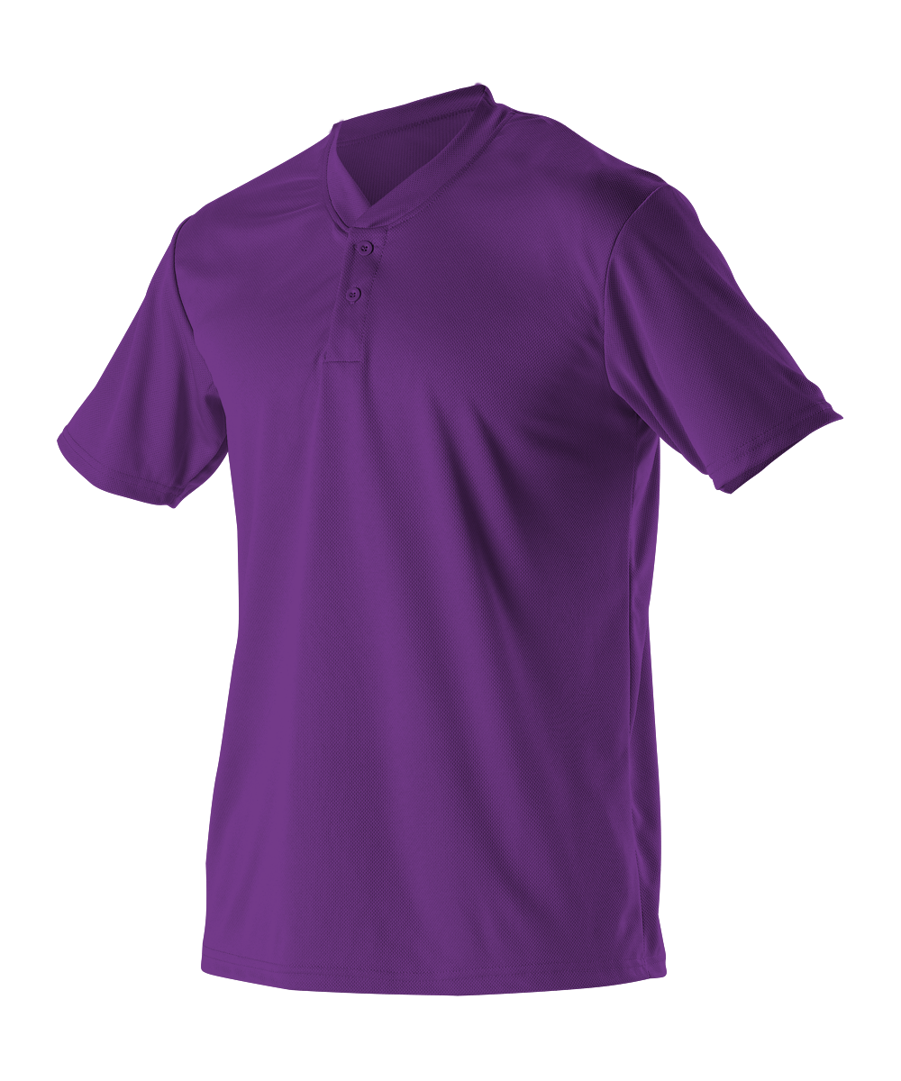 Alleson Youth Baseball 2 Button Henley Jersey Alleson