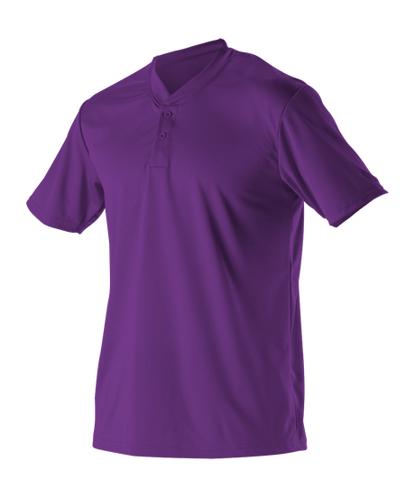 Alleson Youth Baseball 2 Button Henley Jersey Alleson