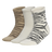 adidas Women's Tiger Luxe 3-Pack High Quarter-1