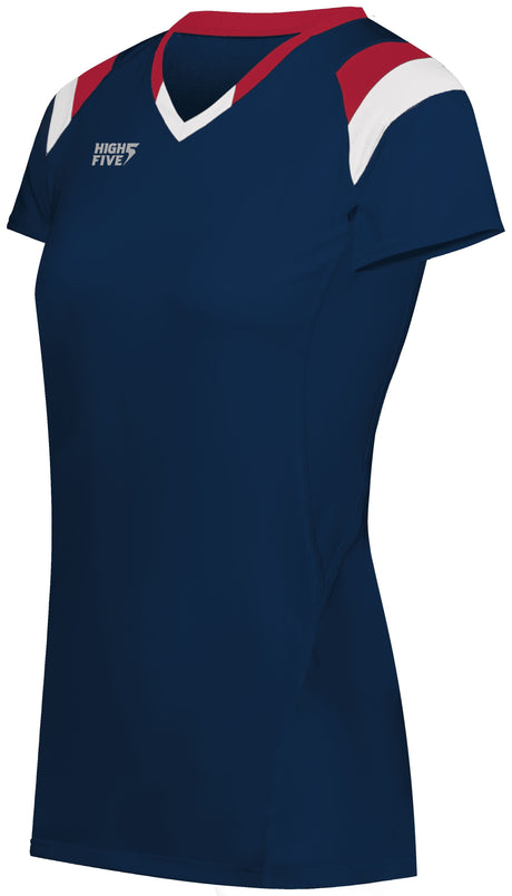 HighFive Adult TruHit Tri-Color Short Sleeve Volleyball Jersey High Five