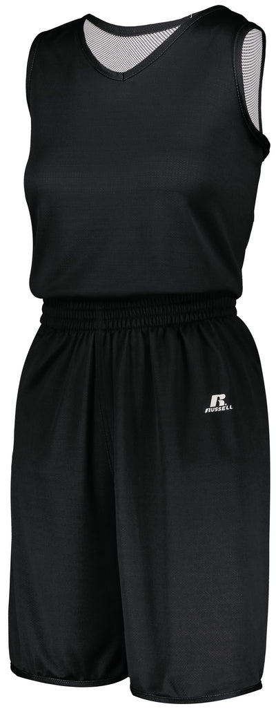Russell Women's Undivided Solid Single Ply Reversible Shorts