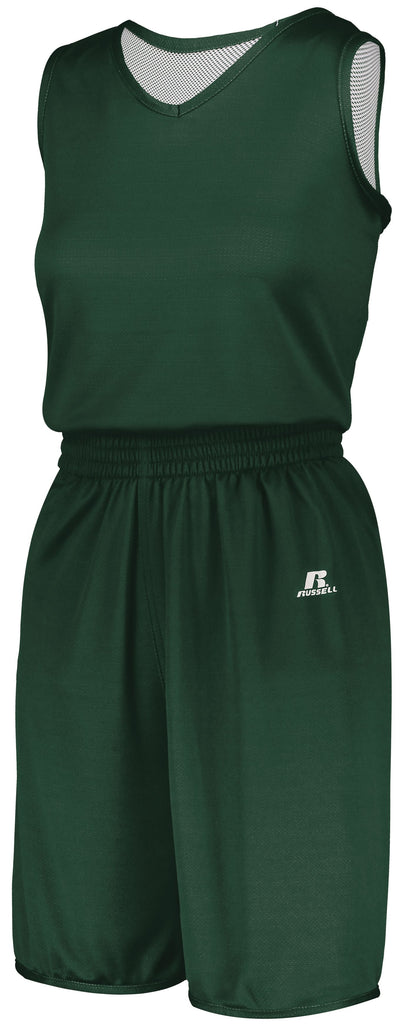 Russell Women's Undivided Solid Single Ply Reversible Shorts