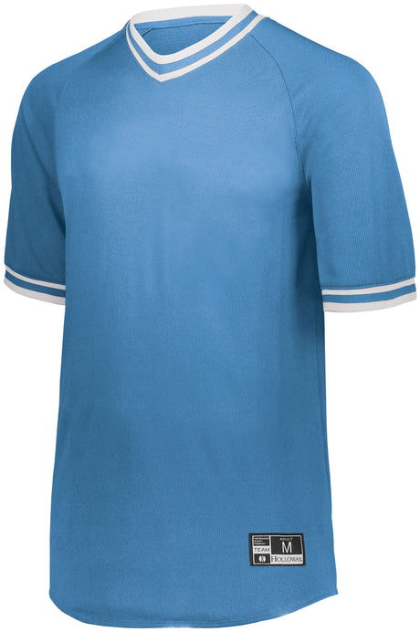 Holloway Youth Retro V-Neck Baseball Jersey Holloway