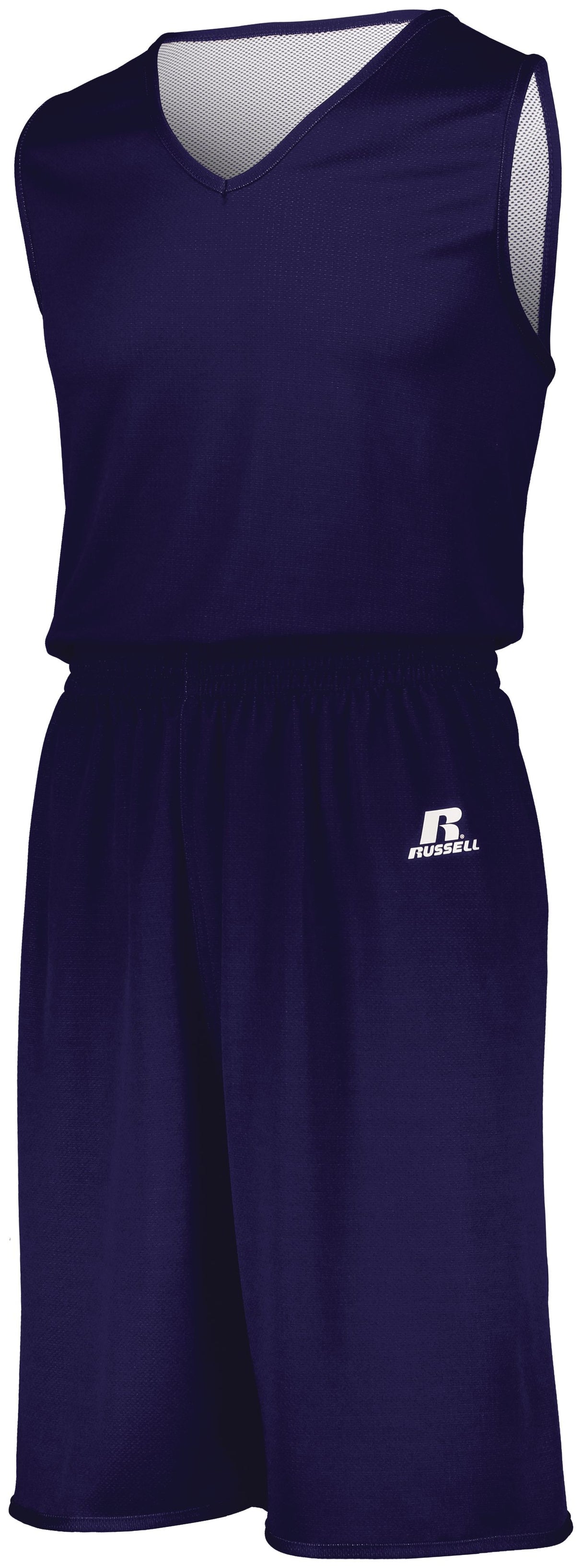 Russell Youth Undivided Solid Single Ply Reversible Shorts Russell Athletic