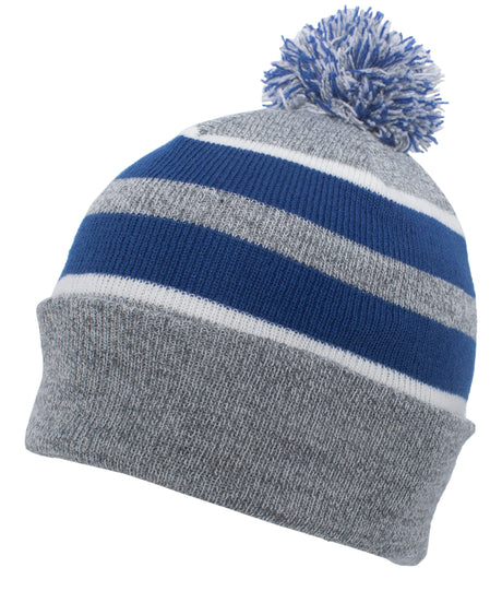 Pacific Headwear Knit Fold Over Pom-Pom Beanie Pacific Headwear