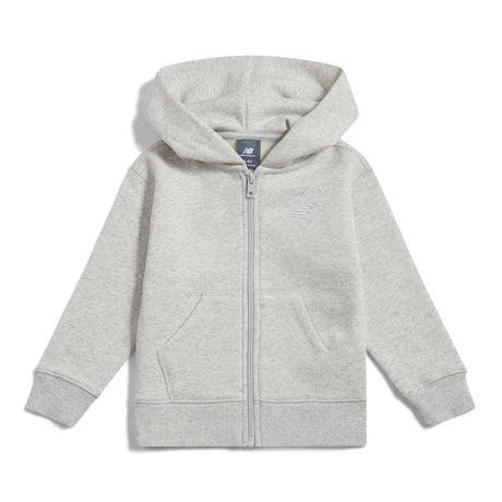 New Balance Boys' Brush Back Small Logo Full Zip Hoodie-1