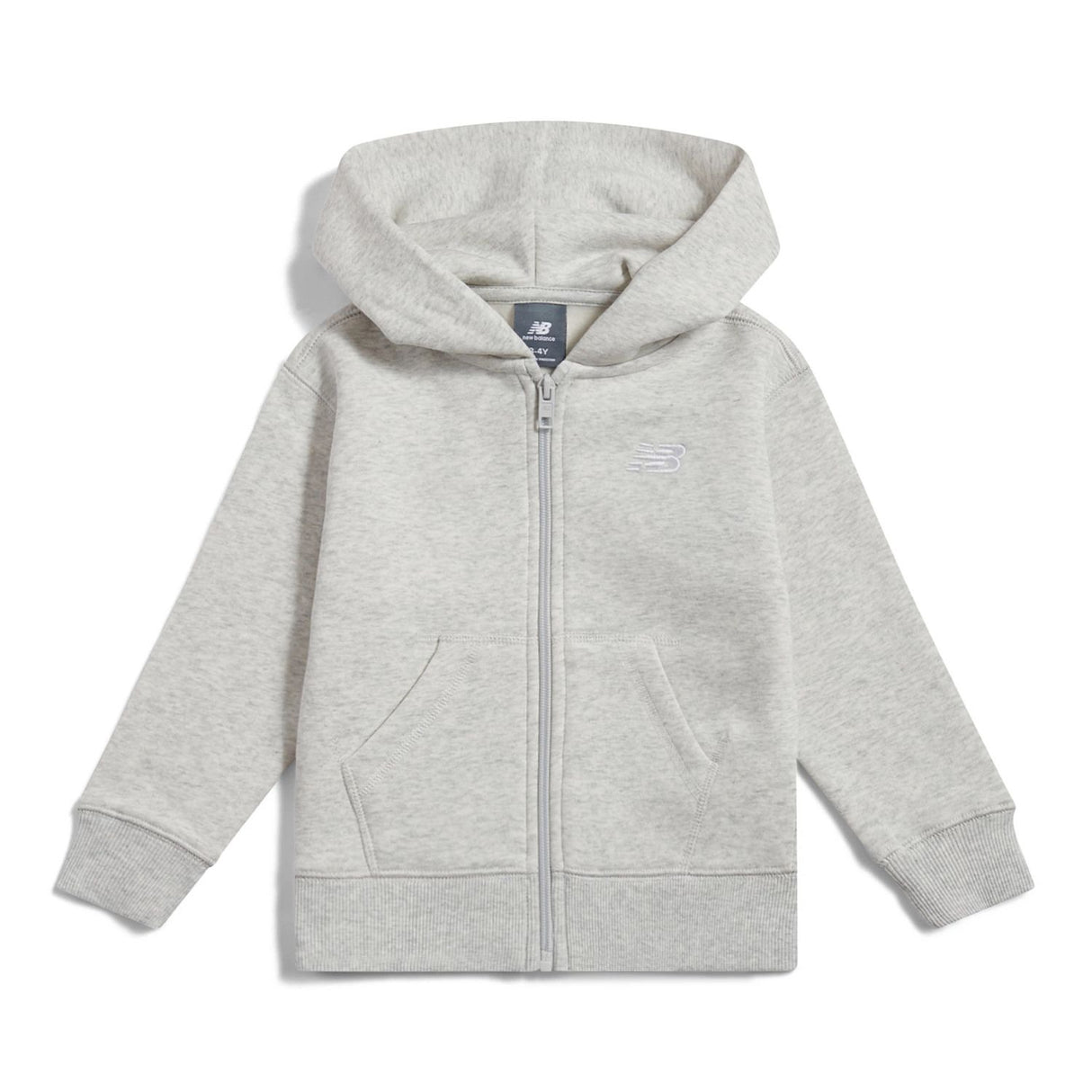 New Balance Boys' Brush Back Small Logo Full Zip Hoodie-1