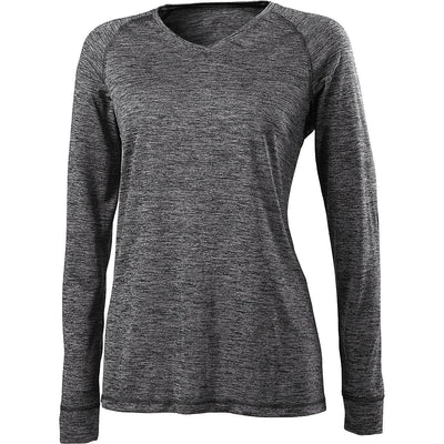 Holloway Women's Electrify 2.0 V-Neck Long Sleeve Tee