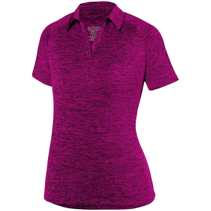 Augusta Women's Intensify Black Heather Polo Augusta