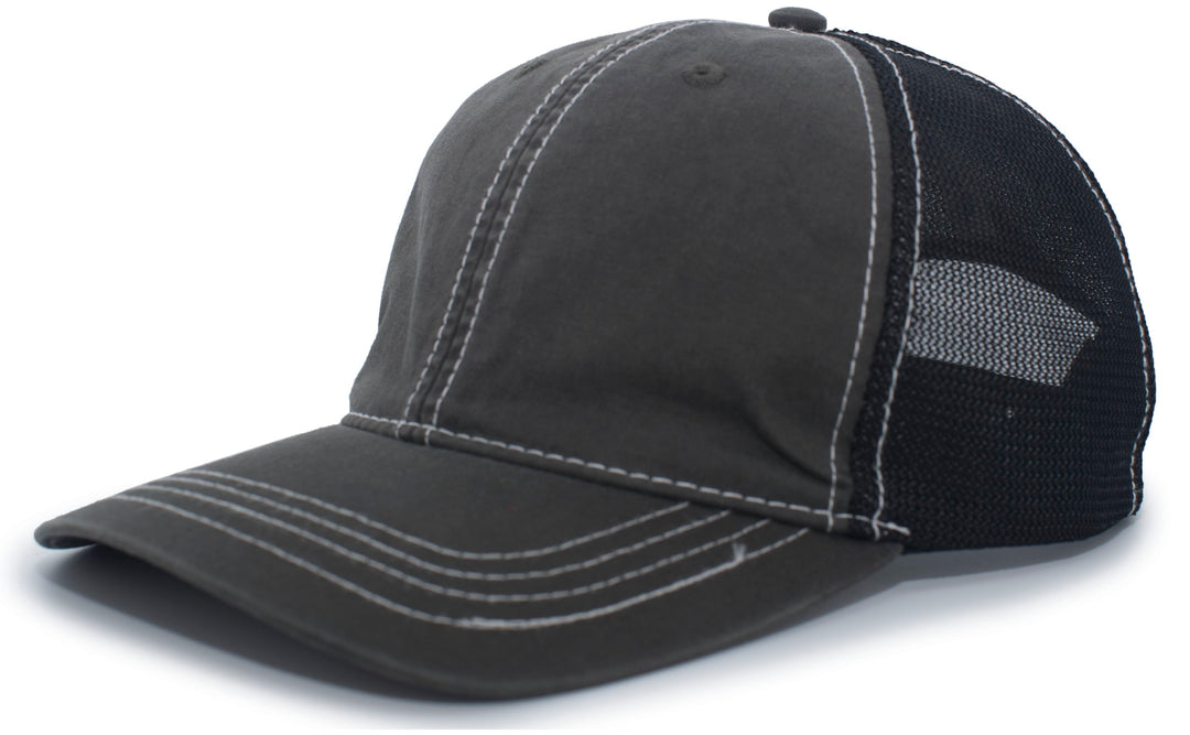 Pacific Headwear Vintage Trucker Snapback Cap Pacific Headwear