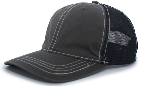 Pacific Headwear Vintage Trucker Snapback Cap Pacific Headwear