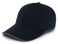 Pacific Headwear Brushed Twill Cap With Sandwich Bill Pacific Headwear