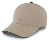 Pacific Headwear Brushed Twill Cap With Sandwich Bill Pacific Headwear