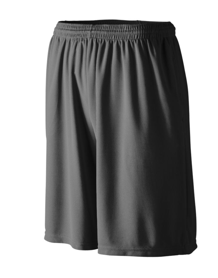 Augusta Youth Longer Length Wicking Shorts With Pockets Augusta