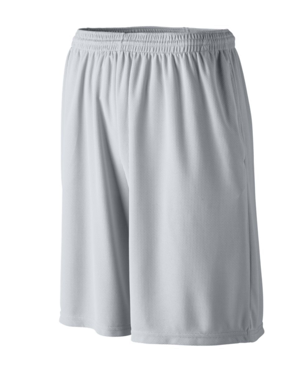 Augusta Youth Longer Length Wicking Shorts With Pockets Augusta