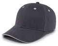 Pacific Headwear Brushed Twill Cap With Sandwich Bill Pacific Headwear