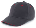 Pacific Headwear Brushed Twill Cap With Sandwich Bill Pacific Headwear