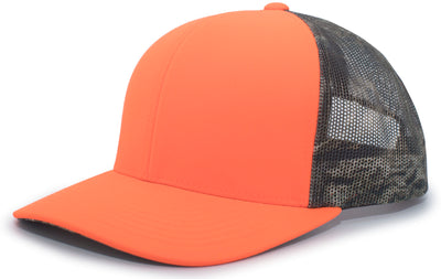 Pacific Headwear Camo Snapback Trucker Cap