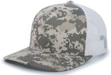 Pacific Headwear Camo Snapback Trucker Cap Pacific Headwear