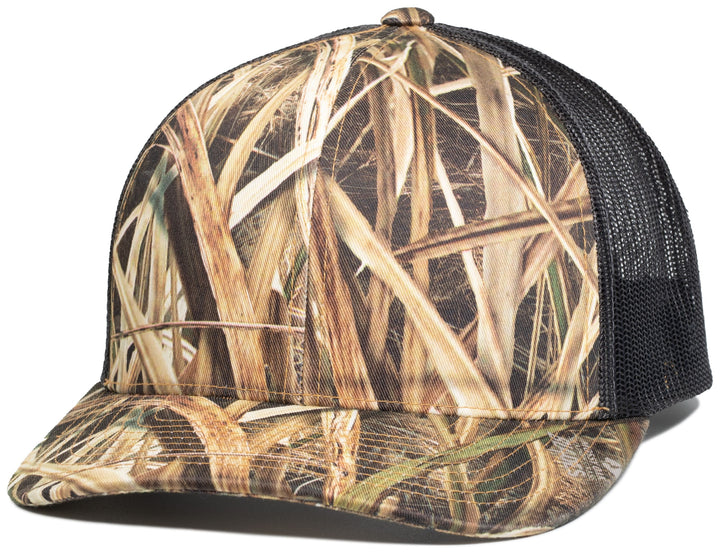 Pacific Headwear Camo Snapback Trucker Cap Pacific Headwear