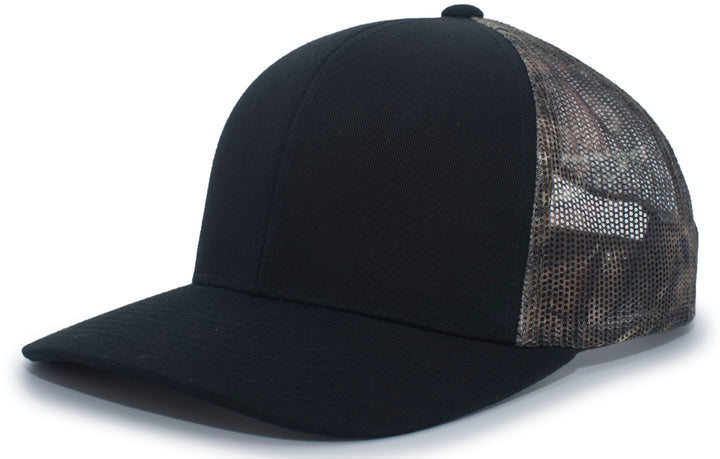 Pacific Headwear Camo Snapback Trucker Cap Pacific Headwear