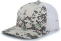 Pacific Headwear Camo Snapback Trucker Cap Pacific Headwear