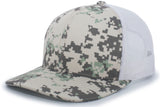Pacific Headwear Camo Snapback Trucker Cap Pacific Headwear
