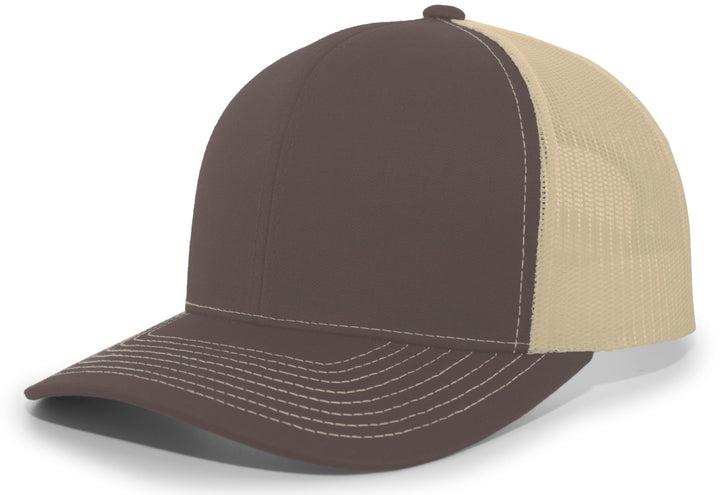 Pacific Headwear Contrast Stitch Trucker Snapback Pacific Headwear
