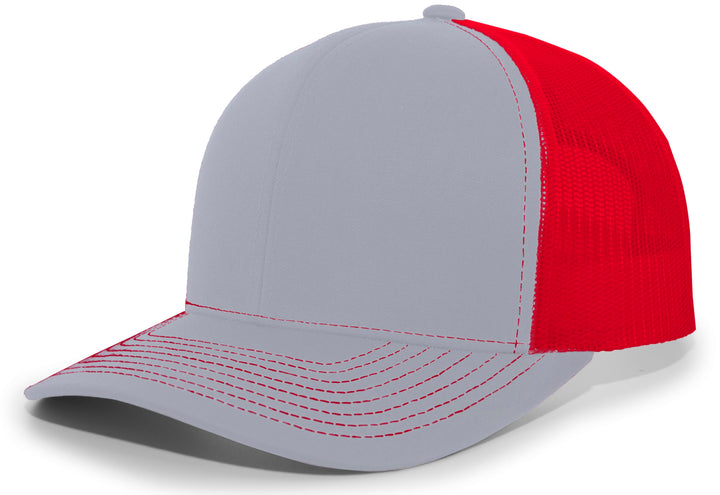 Pacific Headwear Contrast Stitch Trucker Snapback Pacific Headwear