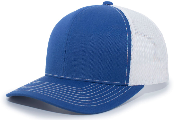 Pacific Headwear Contrast Stitch Trucker Snapback Pacific Headwear