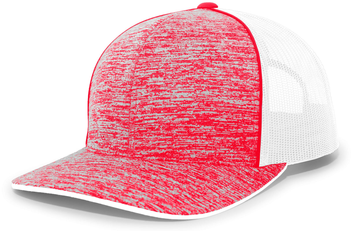 Pacific Headwear Aggressive Heather Trucker Snapback Cap Pacific Headwear