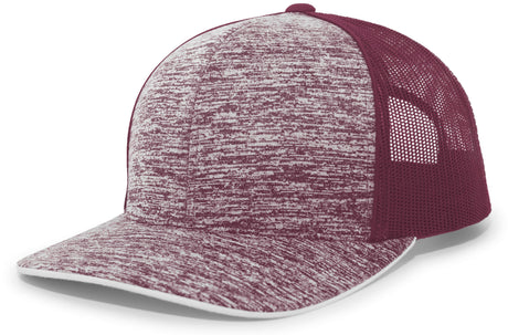 Pacific Headwear Aggressive Heather Trucker Snapback Cap Pacific Headwear