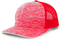 Pacific Headwear Aggressive Heather Trucker Snapback Cap Pacific Headwear