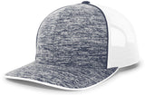 Pacific Headwear Aggressive Heather Trucker Snapback Cap Pacific Headwear