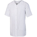 Augusta Youth Pinstripe Full-Button Baseball Jersey Augusta