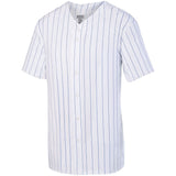 Augusta Youth Pinstripe Full-Button Baseball Jersey Augusta