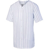 Augusta Youth Pinstripe Full-Button Baseball Jersey Augusta
